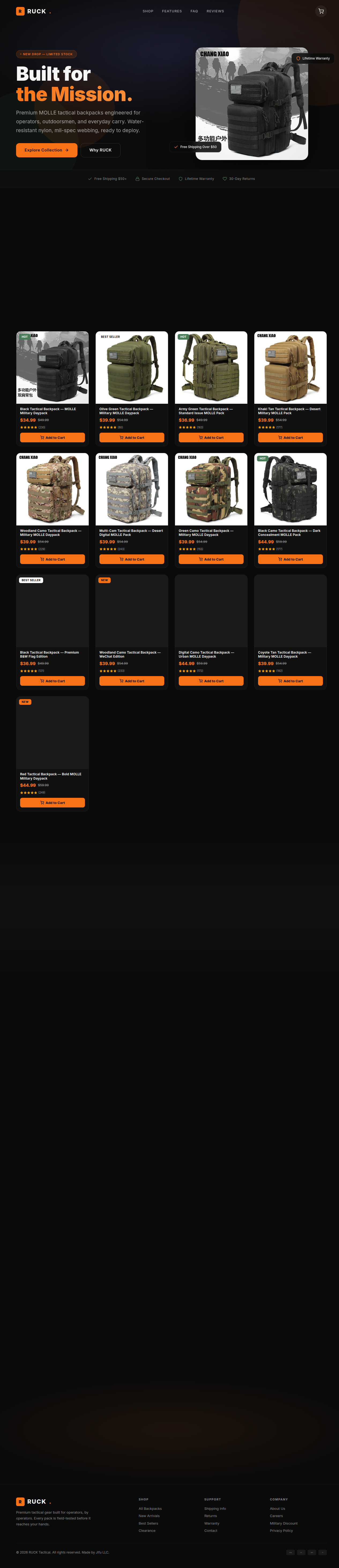 RuckTac website screenshot